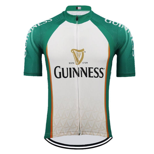 Maillot de cyclisme rétro Guinness vert