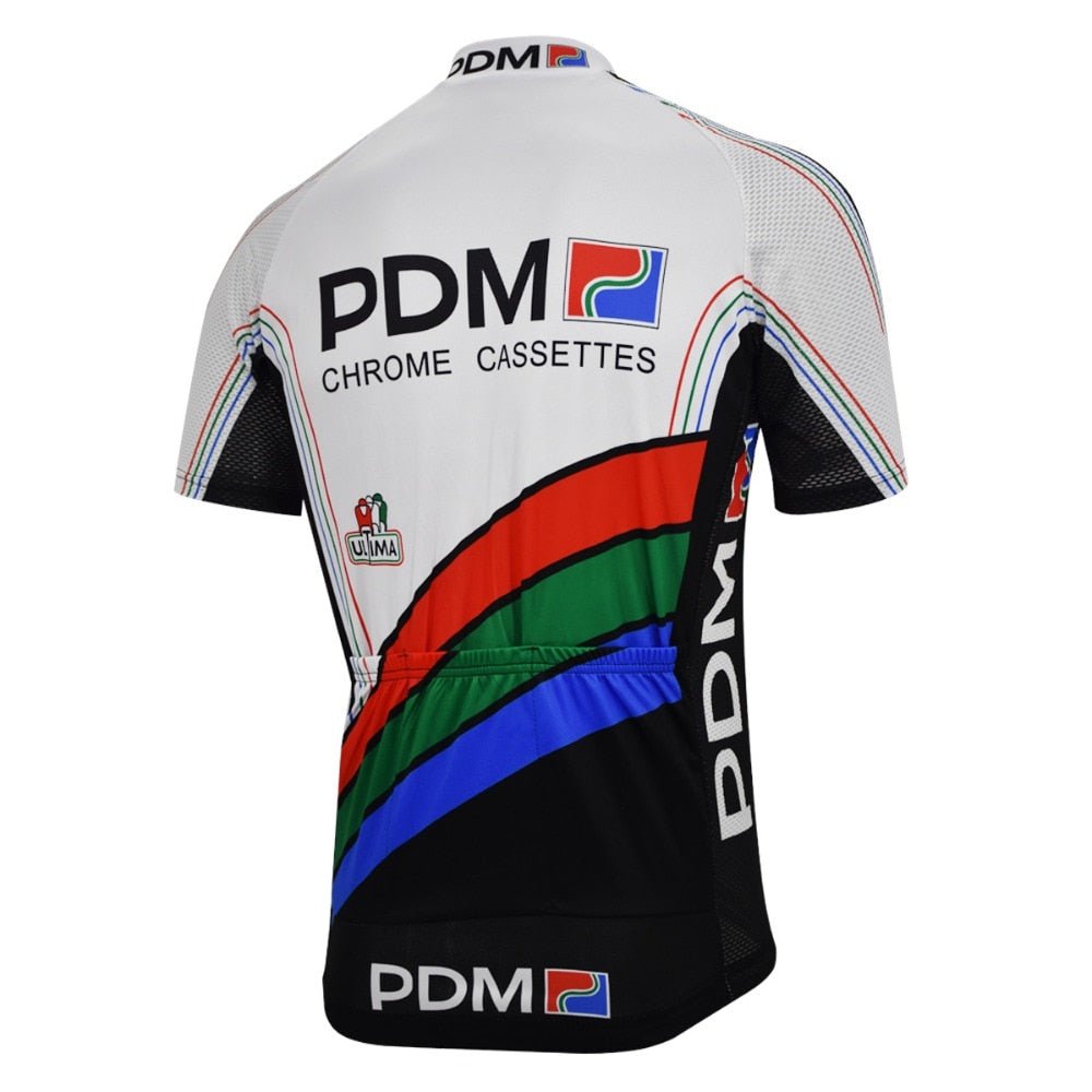 Maillot de Cyclisme Rétro de l'Équipe Cycliste PDM (Cassettes Chrome)