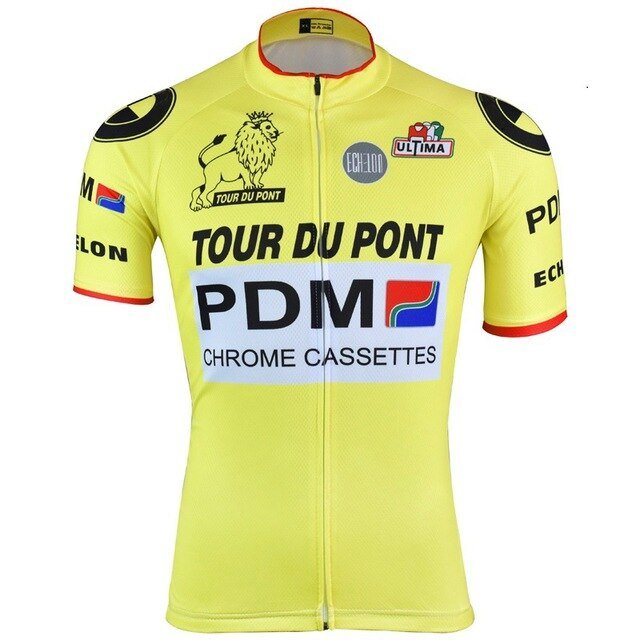 Maillot de Cyclisme Rétro de l'Équipe Cycliste PDM Tour Du Pont