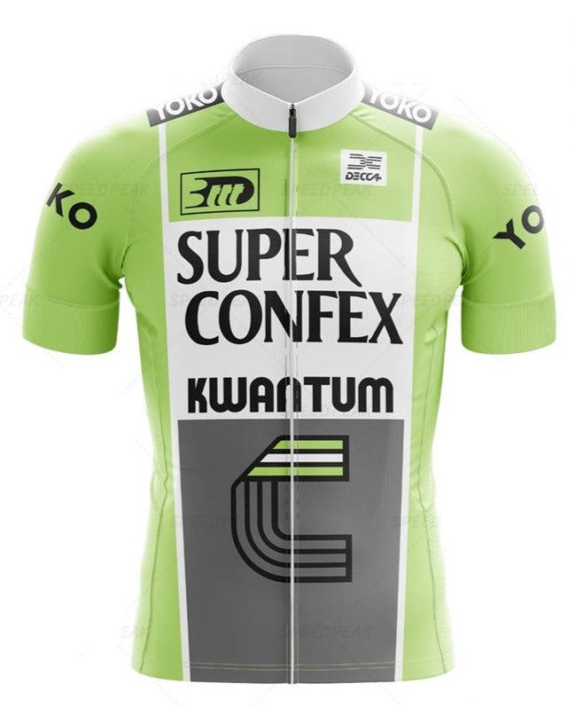 Ensemble de Maillot de Cyclisme Rétro Super Confex Kwantum