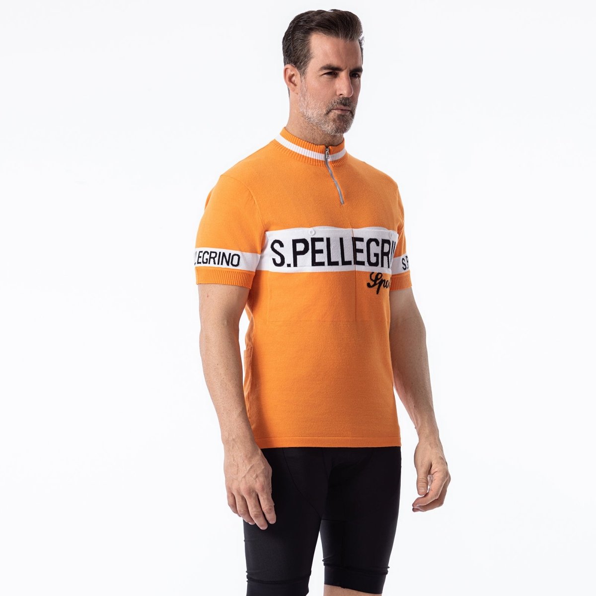 San Pellegrino Laine Mérinos - Maillot de Cyclisme Rétro