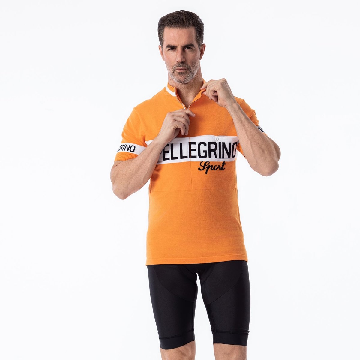 San Pellegrino Laine Mérinos - Maillot de Cyclisme Rétro