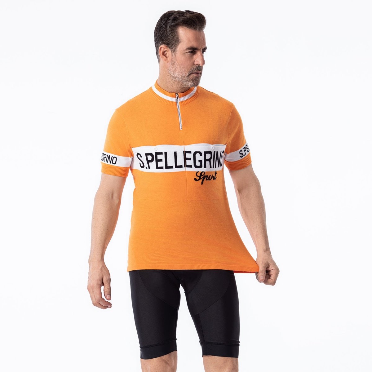 San Pellegrino Laine Mérinos - Maillot de Cyclisme Rétro