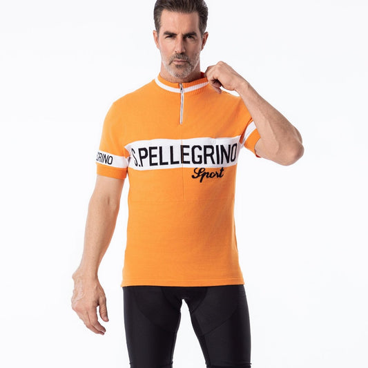 San Pellegrino Laine Mérinos - Maillot de Cyclisme Rétro