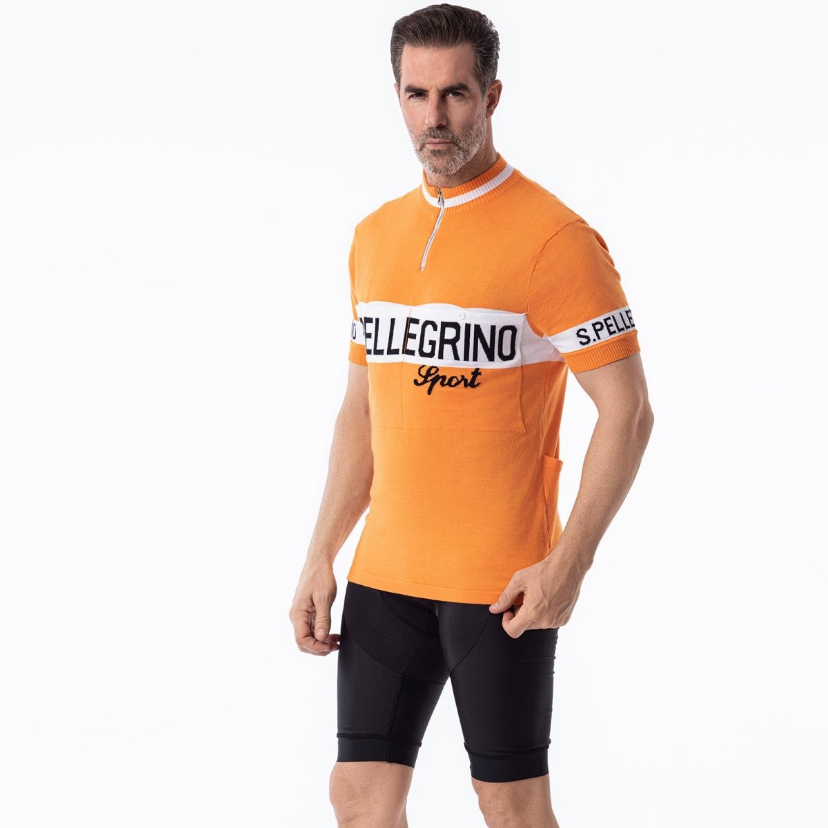 San Pellegrino Laine Mérinos - Maillot de Cyclisme Rétro