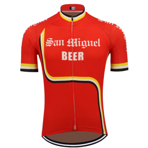 Maillot de Cyclisme San Miguel Bière Rouge