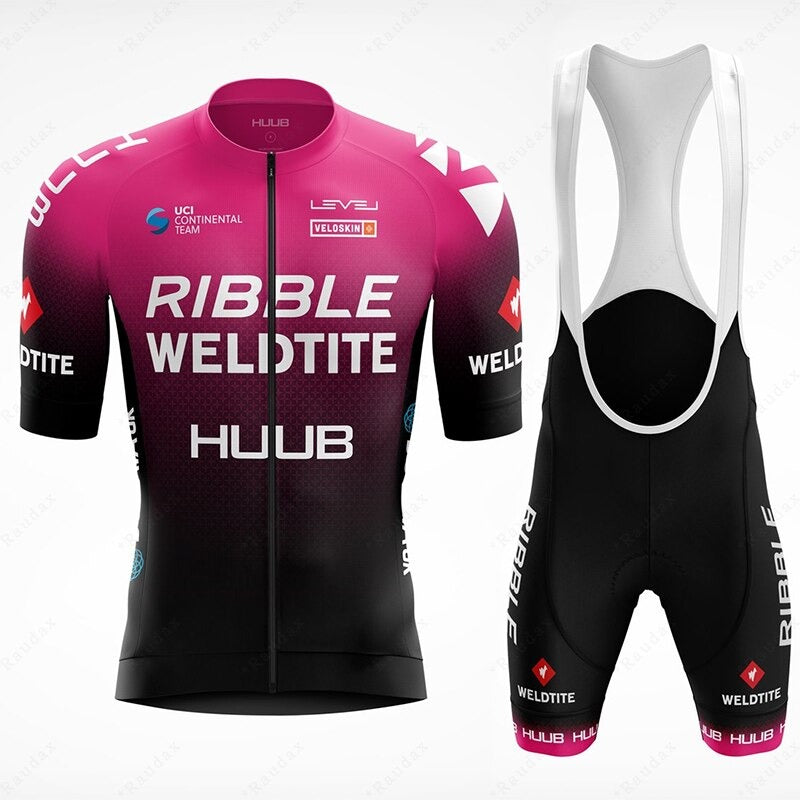Ensemble de Maillot de l'Équipe Cycliste Ribble Weldtite Huub