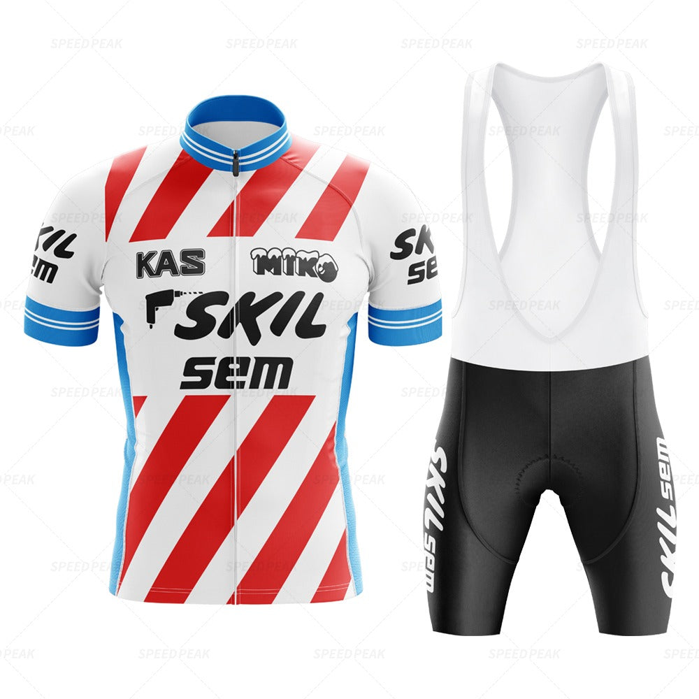 Ensemble de Maillot de Cyclisme Rétro KAS Skil