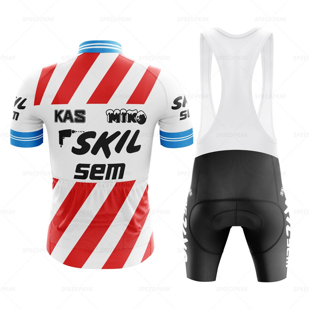 Ensemble de Maillot de Cyclisme Rétro KAS Skil