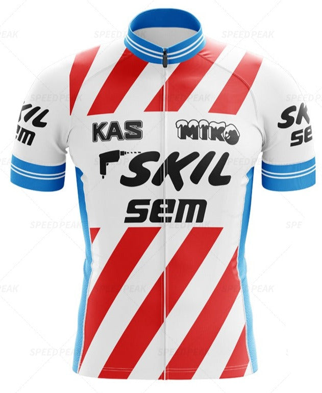 Ensemble de Maillot de Cyclisme Rétro KAS Skil