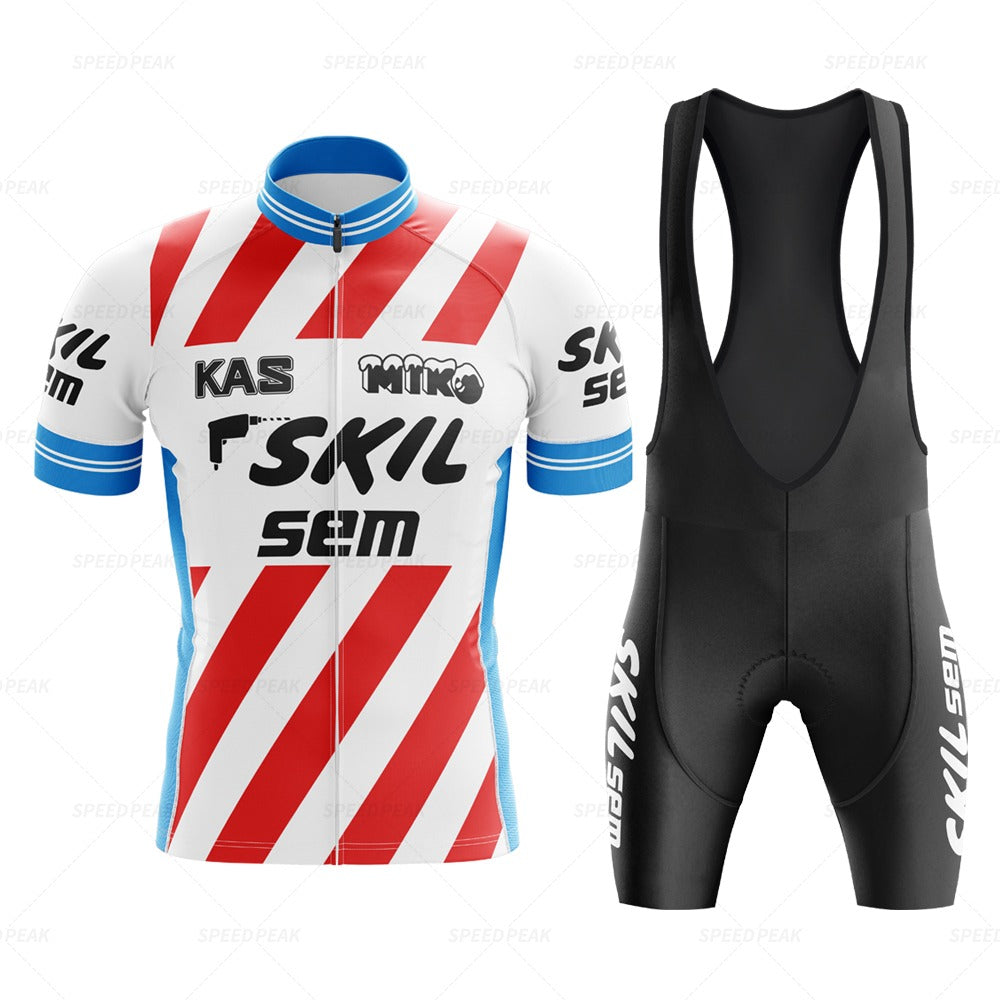 Ensemble de Maillot de Cyclisme Rétro KAS Skil