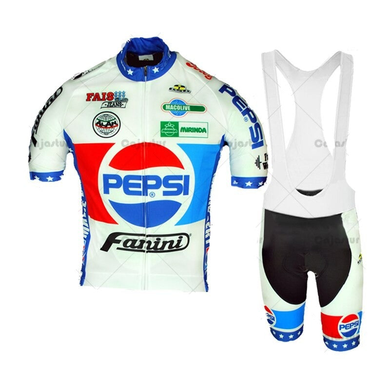 Maillot de Cyclisme Rétro Pepsi Fanini Ensemble