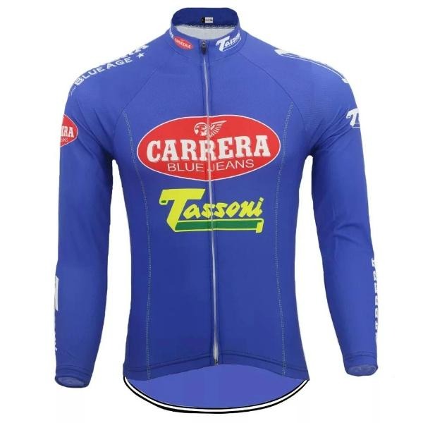 Maillot de cyclisme rétro Carrera Jeans Tassoni (avec option polaire)