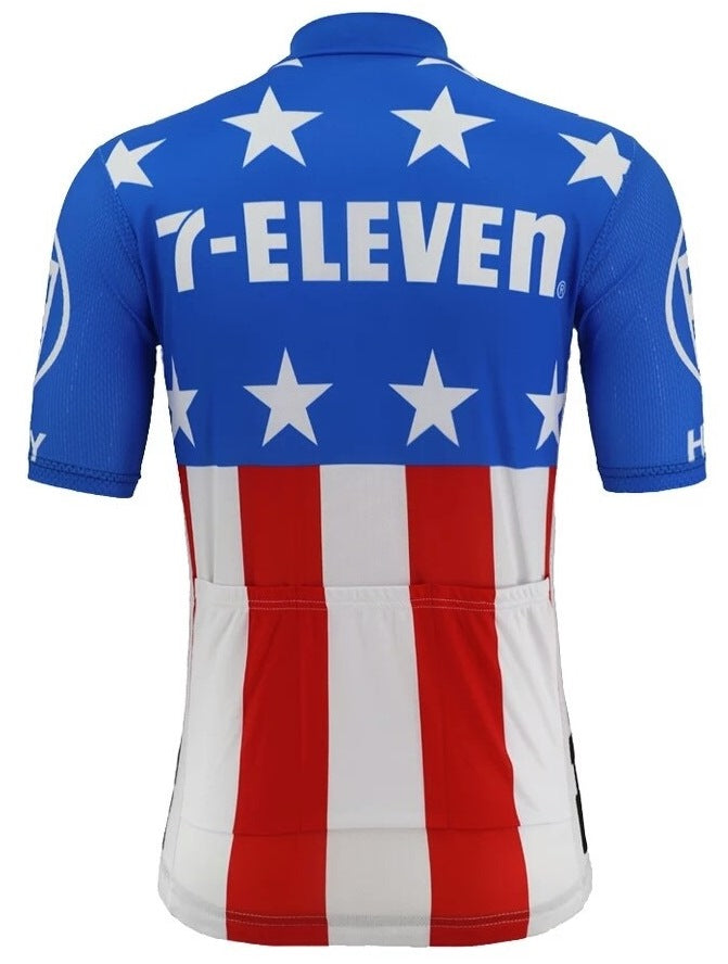 Maillot de Cyclisme Rétro 7-Eleven Hoonved USA