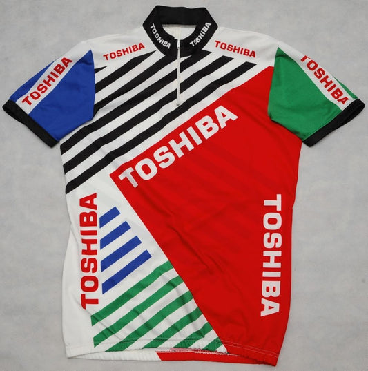 Maillot de cyclisme rétro Toshiba 1990