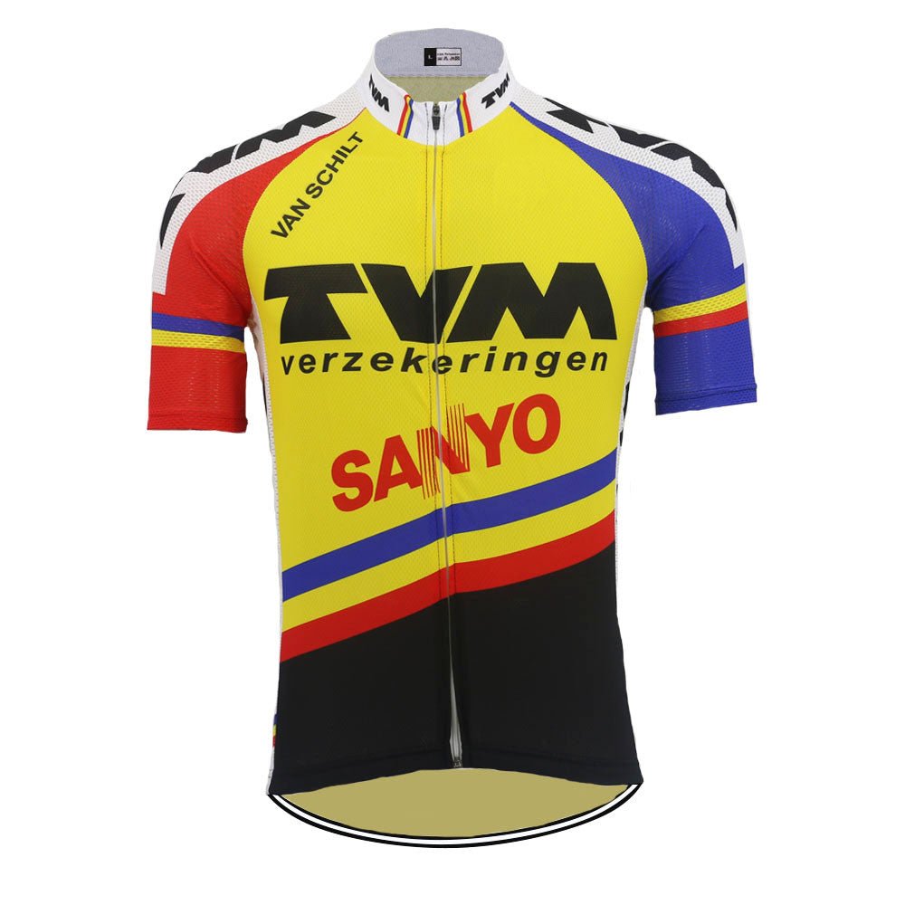 Maillot de cyclisme rétro 1991 TVM Sanyo Verzekeringen