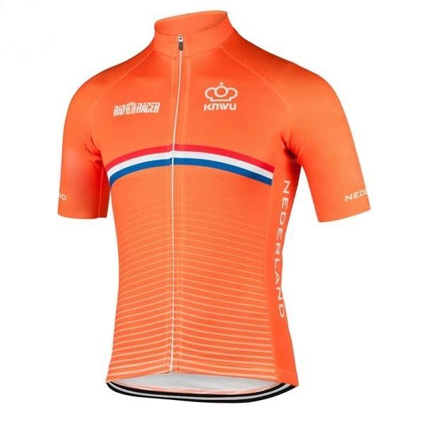 LIQUIDATION AU ROYAUME-UNI - Maillot de Cyclisme Rétro de l'Équipe des Pays-Bas