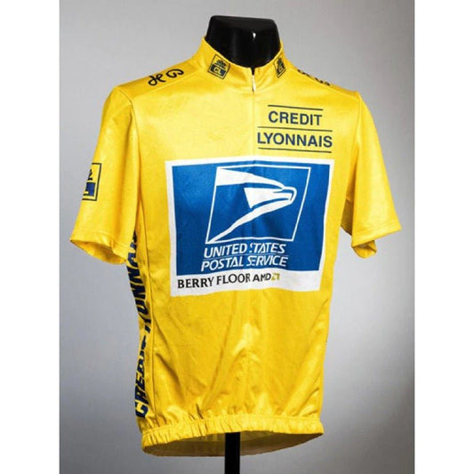 Maillot de cyclisme rétro jaune Tour de France du service postal américain