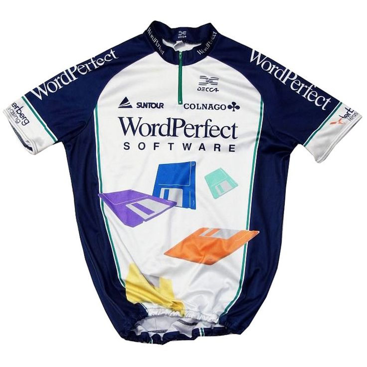 Maillot de cyclisme rétro WordPerfect-ColnagoDecca